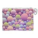 Abstract Background Circle Bubbles Canvas Cosmetic Bag (XL) View2