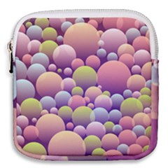 Abstract Background Circle Bubbles Mini Square Pouch by HermanTelo