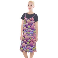 Abstract Background Circle Bubbles Camis Fishtail Dress