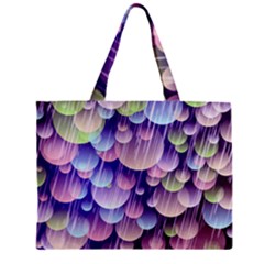 Abstract Background Circle Bubbles Space Zipper Mini Tote Bag by HermanTelo