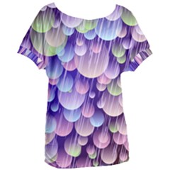 Abstract Background Circle Bubbles Space Women s Oversized Tee by HermanTelo