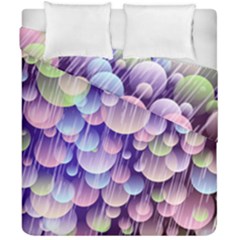 Abstract Background Circle Bubbles Space Duvet Cover Double Side (california King Size)