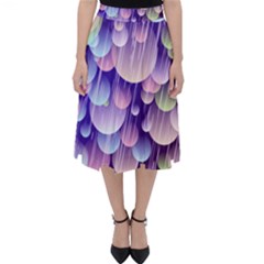 Abstract Background Circle Bubbles Space Classic Midi Skirt