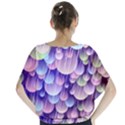 Abstract Background Circle Bubbles Space Batwing Chiffon Blouse View2