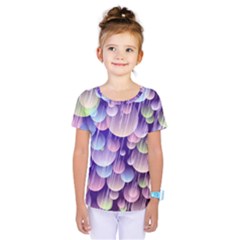 Abstract Background Circle Bubbles Space Kids  One Piece Tee