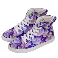 Abstract Background Circle Bubbles Space Men s Hi-top Skate Sneakers by HermanTelo