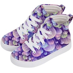 Abstract Background Circle Bubbles Space Kids  Hi-top Skate Sneakers