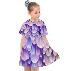 Abstract Background Circle Bubbles Space Kids  Sailor Dress