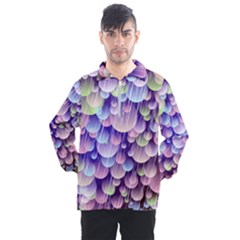 Abstract Background Circle Bubbles Space Men s Half Zip Pullover