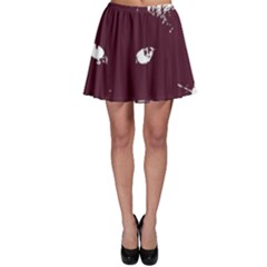 Cat Nature Design Animal Skin Pink Skater Skirt