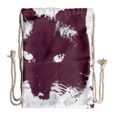 Cat Nature Design Animal Skin Pink Drawstring Bag (large)