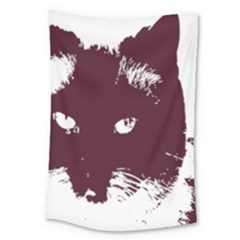 Cat Nature Design Animal Skin Pink Large Tapestry by HermanTelo