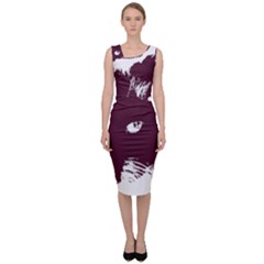 Cat Nature Design Animal Skin Pink Sleeveless Pencil Dress by HermanTelo