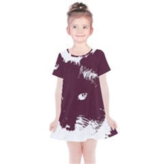 Cat Nature Design Animal Skin Pink Kids  Simple Cotton Dress