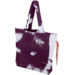 Cat Nature Design Animal Skin Pink Drawstring Tote Bag