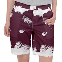 Cat Nature Design Animal Skin Pink Pocket Shorts by HermanTelo