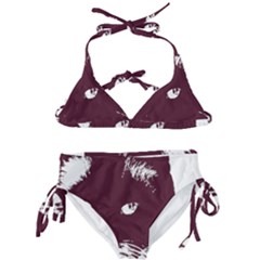 Cat Nature Design Animal Skin Pink Kids  Classic Bikini Set