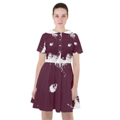 Cat Nature Design Animal Skin Pink Sailor Dress