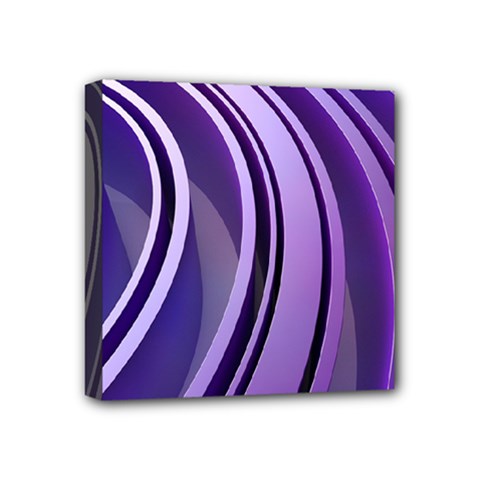 Circle Concentric Render Metal Mini Canvas 4  X 4  (stretched)