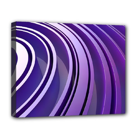 Circle Concentric Render Metal Deluxe Canvas 20  X 16  (stretched)