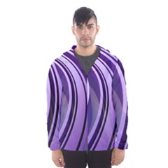 Circle Concentric Render Metal Men s Hooded Windbreaker by HermanTelo