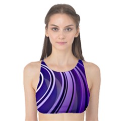 Circle Concentric Render Metal Tank Bikini Top