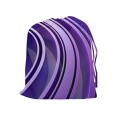 Circle Concentric Render Metal Drawstring Pouch (xl) by HermanTelo