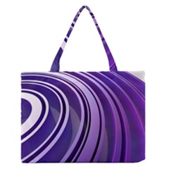 Circle Concentric Render Metal Zipper Medium Tote Bag