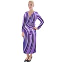 Circle Concentric Render Metal Velvet Maxi Wrap Dress View1