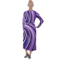 Circle Concentric Render Metal Velvet Maxi Wrap Dress View2