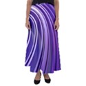 Circle Concentric Render Metal Flared Maxi Skirt View1