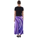 Circle Concentric Render Metal Flared Maxi Skirt View2