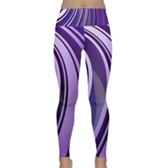 Circle Concentric Render Metal Lightweight Velour Classic Yoga Leggings