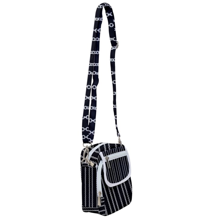 Chains Black Design Metal Iron Shoulder Strap Belt Bag