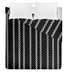 Chains Black Design Metal Iron Duvet Cover Double Side (queen Size)