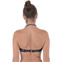 Chains Black Design Metal Iron Halter Bandeau Bikini Top View2