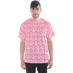 Damask Floral Design Seamless Men s Sports Mesh Tee