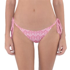 Damask Floral Design Seamless Reversible Bikini Bottom