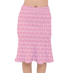 Damask Floral Design Seamless Mermaid Skirt