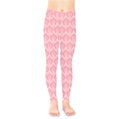 Damask Floral Design Seamless Kids  Legging