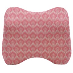 Damask Floral Design Seamless Velour Head Support Cushion