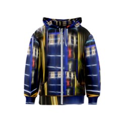 Famous Blue Police Box Kids  Zipper Hoodie