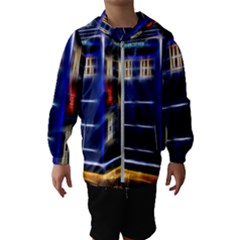 Famous Blue Police Box Kids  Hooded Windbreaker