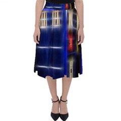 Famous Blue Police Box Classic Midi Skirt