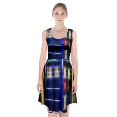 Famous Blue Police Box Racerback Midi Dress