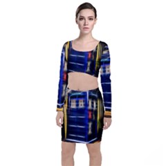 Famous Blue Police Box Top And Skirt Sets by HermanTelo