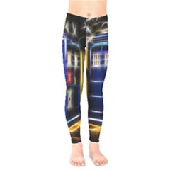 Famous Blue Police Box Kids  Legging by HermanTelo