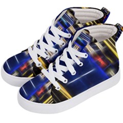 Famous Blue Police Box Kids  Hi-top Skate Sneakers