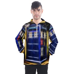 Famous Blue Police Box Men s Half Zip Pullover by HermanTelo