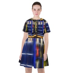 Famous Blue Police Box Sailor Dress